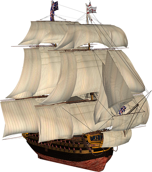 Парусник на прозрачном фоне