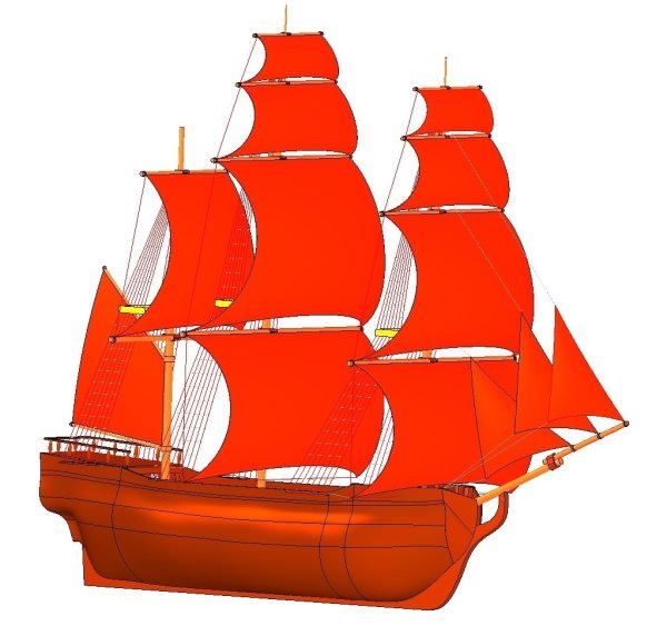 Трехмачтовый Галиот