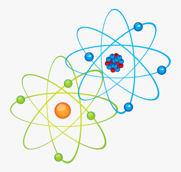 Молекулы на прозрачном фоне