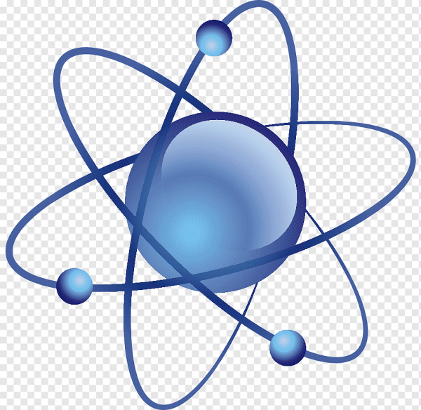 Атом на прозрачном фоне
