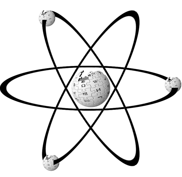 Атом на прозрачном фоне
