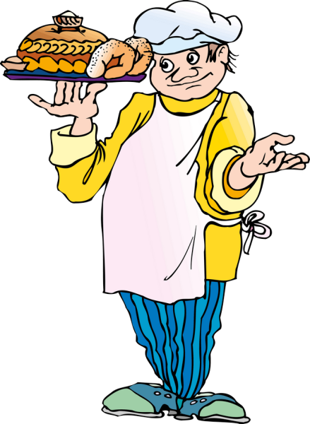 Пекарь иллюстрация