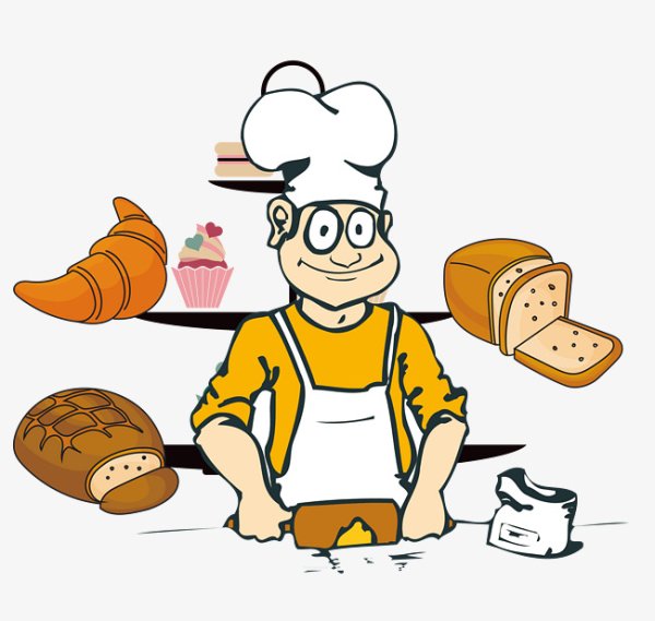 Пекарь мультяшный
