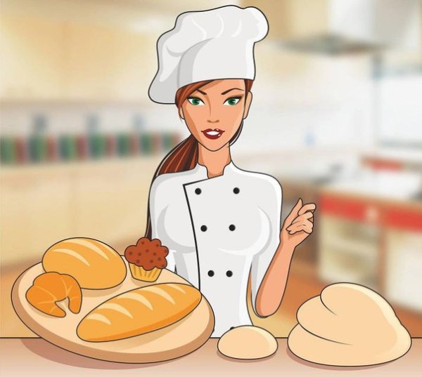 Пекарь мультяшный