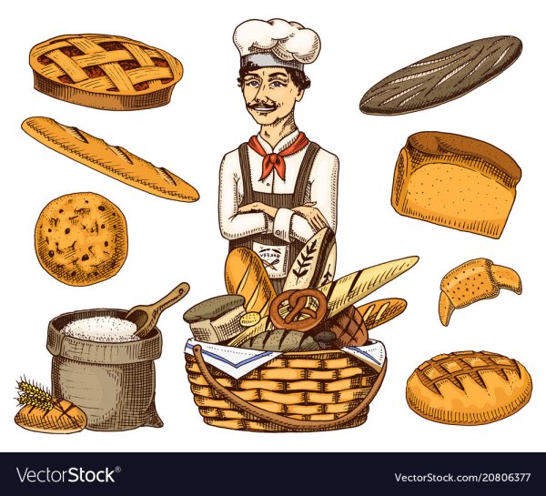 Месим тесто вектор