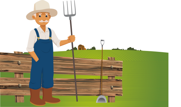 Фермер мультяшный