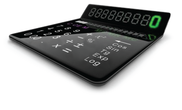 Расположение кнопок на калькуляторе