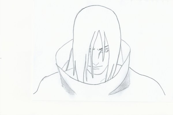 Орочимару Наруто нарисовать