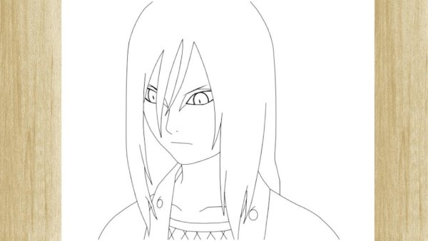 Аниме для срисовки Наруто Орочимару