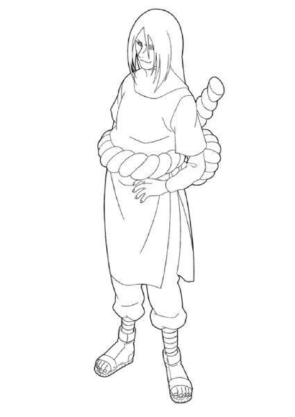 Раскраски по Наруто Орочимару