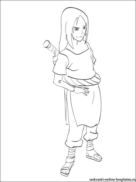 Рисунок глаза Орочимару манге