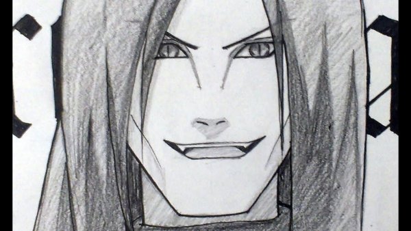 Орочимару раскраска