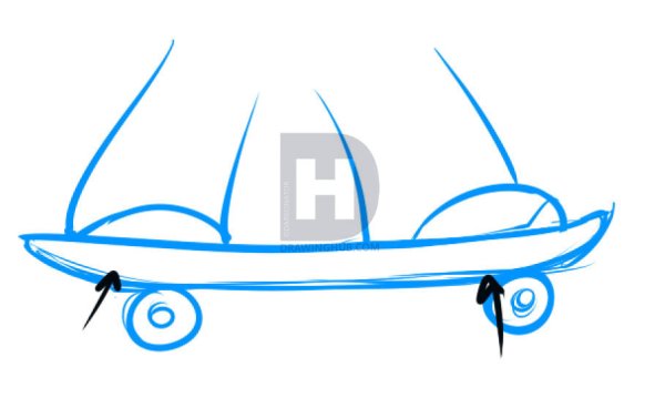 Рисунки скейтборда очень очень легкие самые легкие