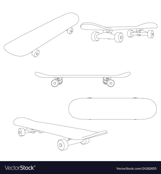 Раскраска скейтборд