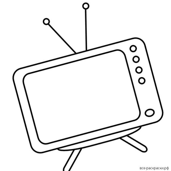 Телевидение раскраски для детей