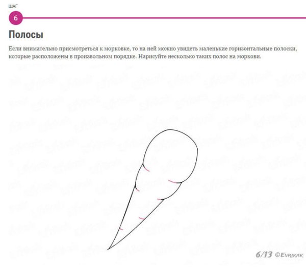 Рисунки для детей пошагово морковь