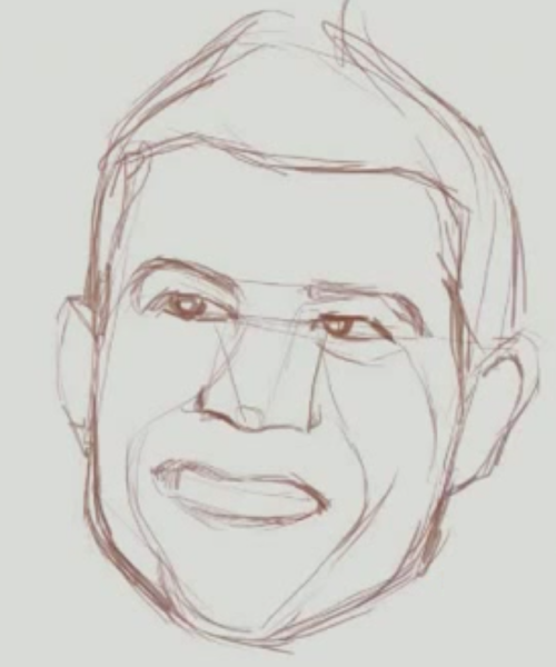 Портрет Роналдо карандашом поэтапно