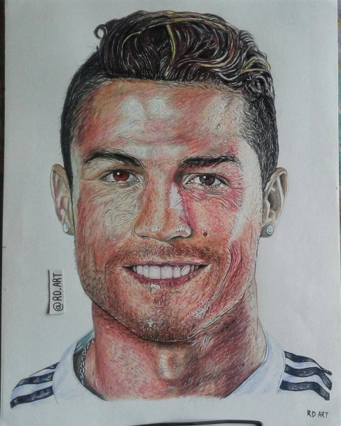 Кристиано Роналдо рисунок