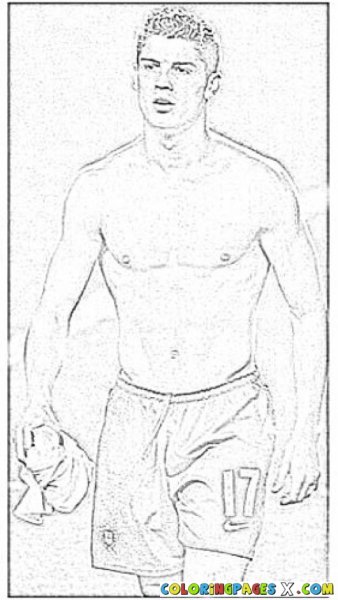Раскраска Кристьяно Роналдо