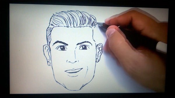 Голова Криштиану Роналду аппликация