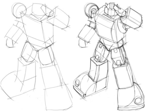Рисование роботов для новичков
