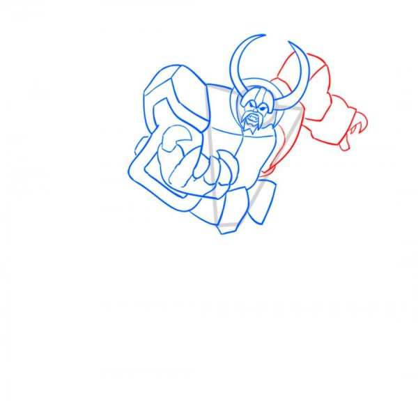 Нарисовать трансформера поэтапно