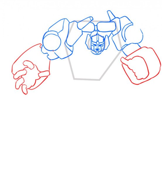 Как нарисовать руку трансформера