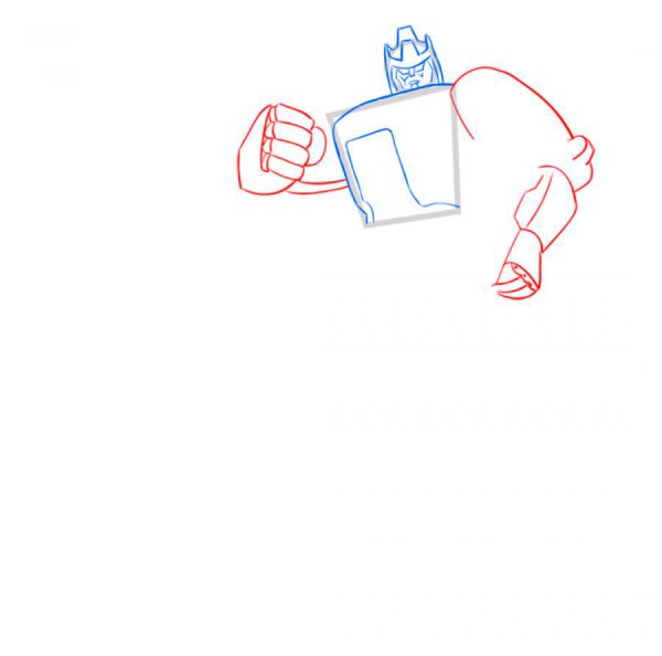 Поэтапное рисование трансформеров