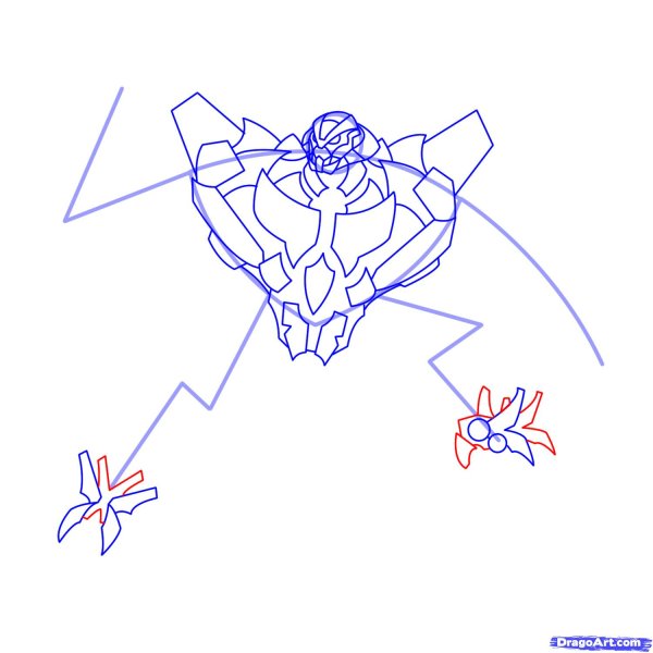 Как нарисовать трансформера Старскрима