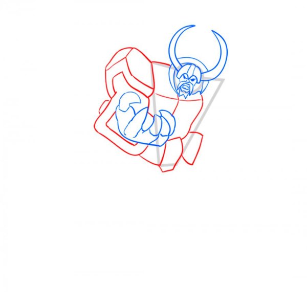 Нарисовать трансформера поэтапно