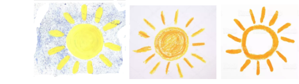 Способы рисования лучей солнышка