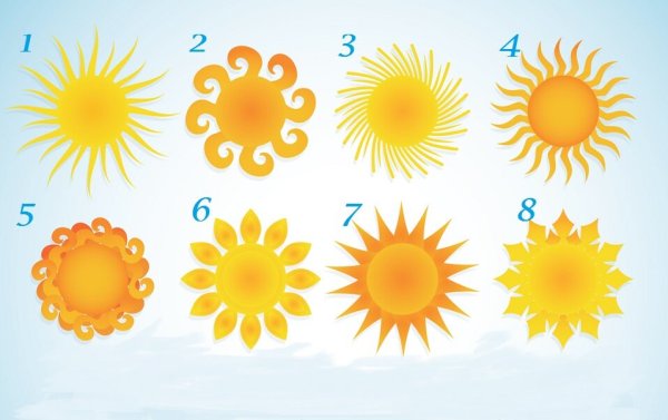 Солнце карандашом