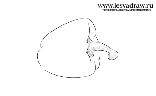 Перец карандашом поэтапно