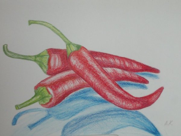 Перец Чили карандашом