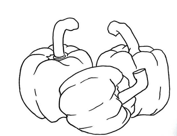 Рисунок перца пошагово