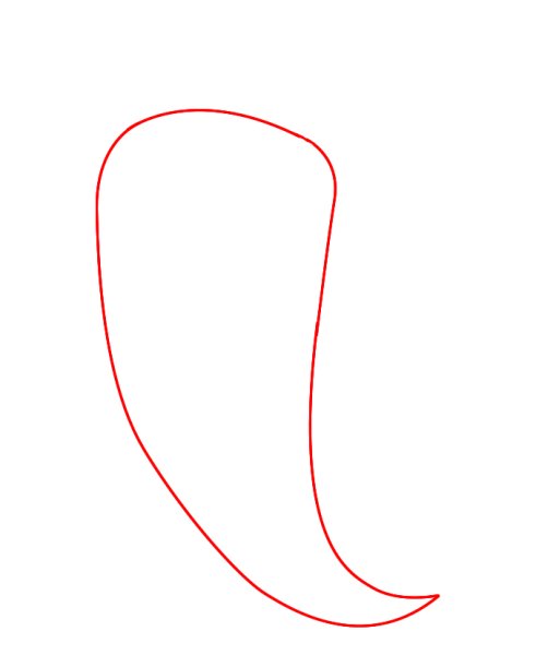 Легкий рисунок острый