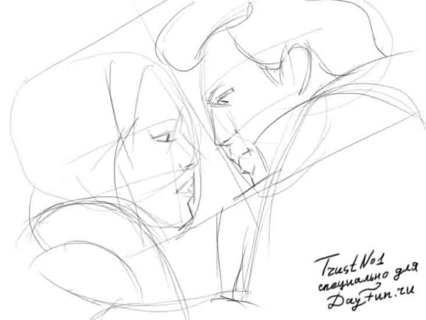 Сумерки рисунки карандашом поэтапно