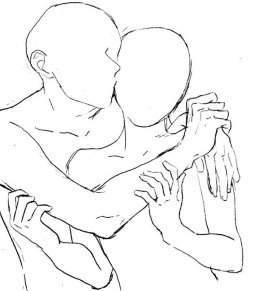 Романтичные позы для рисования