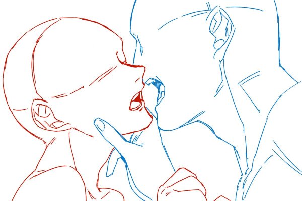 Позы для рисования поцелуй