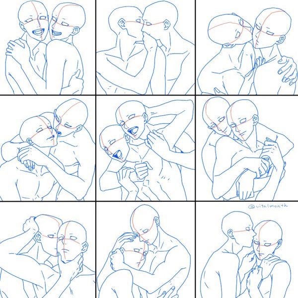 Позы для рисования пар