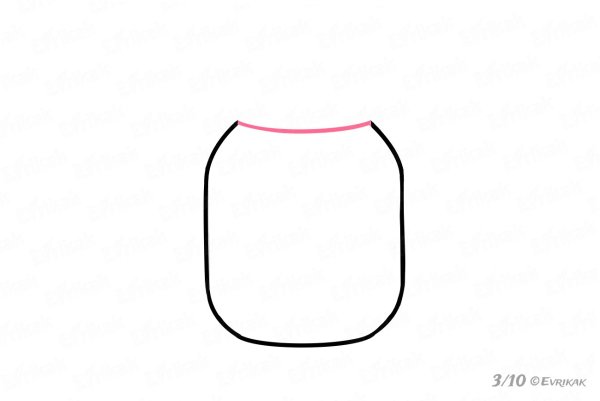 Рисунок банки карандашом легкий