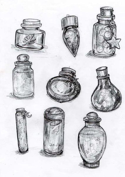 Банка рисунок карандашом