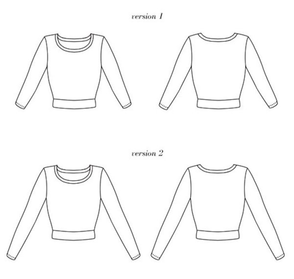 Технический эскиз водолазки