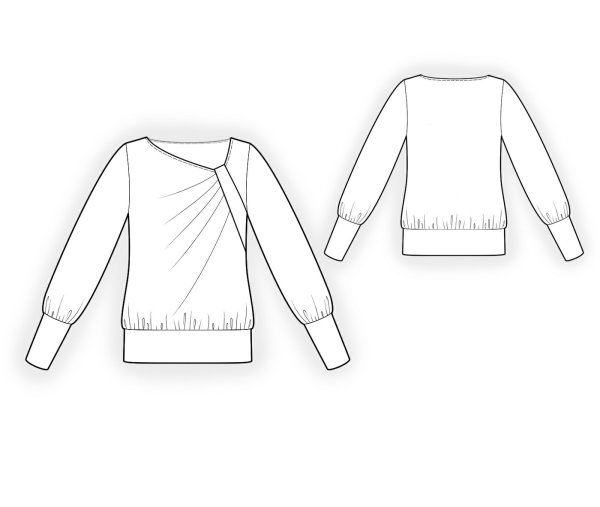 Женская кофта эскиз