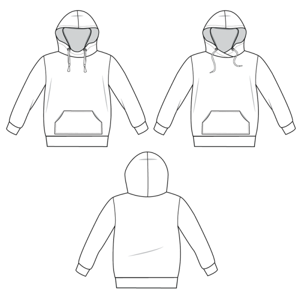 Технический эскиз толстовки
