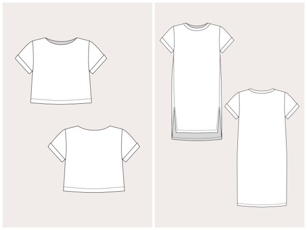 Лекала футболки Oversize