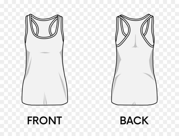 Эскиз майки без рукавов