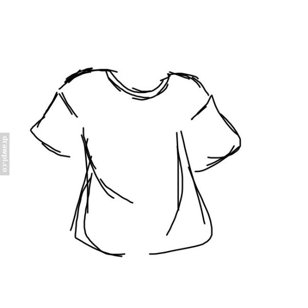 Футболка карандашом