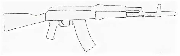 Автомат Калашникова АК-47 рисунок