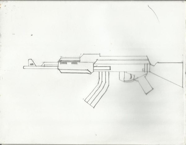 AK-103 автомат чертеж